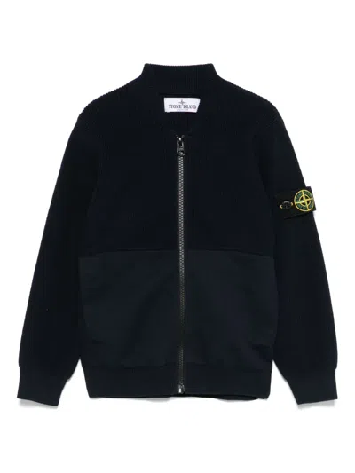 Stone Island Kids' Compass-badge Sweater In Blue