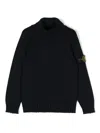 Stone Island Compass-badge Sweater In Blue