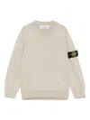 Stone Island Compass-badge Sweater In Neutrals