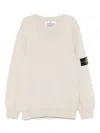 Stone Island Compass-badge Sweater In Neutrals