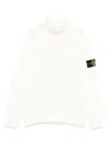 Stone Island Compass-badge Sweater In White