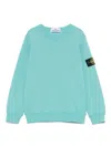 Stone Island Compass-badge Sweatshirt In Blue