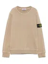 Stone Island Compass-badge Sweatshirt In Brown