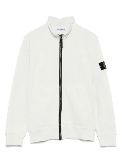 Stone Island Kids' Compass-badge Sweatshirt In Grey