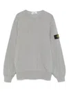 Stone Island Compass-badge Cotton Sweatshirt In Grey