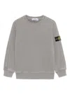 Stone Island Kids' Compass-badge Sweatshirt In Grey