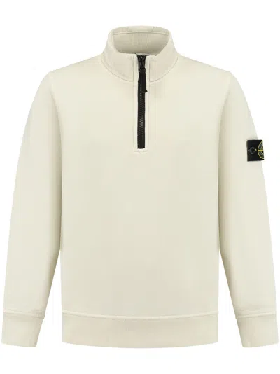 Stone Island Kids' Compass-badge Sweatshirt In Nude