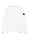 Stone Island Kids' Compass-badge Sweathirt In White