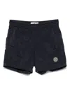 Stone Island Shorts  Junior Kids Color Blue In Blue