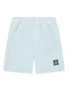 Stone Island Compass-badge Swim Shorts In Blue