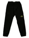 Stone Island Compass-badge Track Pants In 黑色
