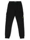 Stone Island Compass-badge Track Pants In Black