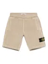 Stone Island Compass-badge Track Shorts In Neutrals