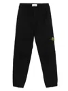 Stone Island Kids Trousers Black In Black