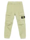 Stone Island Compass-badge Trousers In Green