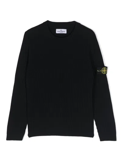 STONE ISLAND COMPASS-BADGE VIRGIN-WOOL JUMPER