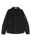 Stone Island Compass-badge Denim Jacket In Black