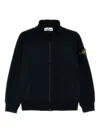 Stone Island Logo Badge Jacket In 蓝色