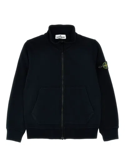 STONE ISLAND COMPASS-BADGE ZIPPED SWEATSHIRT