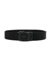 Stone Island Logo-buckle Belt In Black