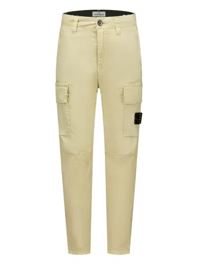 Stone Island Kids' Compass Cargo Trousers In Neutrals