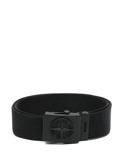 STONE ISLAND COMPASS-EMBOSSED BELT
