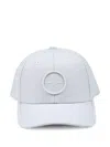 Stone Island Compass-embroidered Cap In Blue
