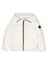 Stone Island Compass-logo Padded Jacket In Neutrals