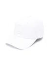 Stone Island Compass-motif Cotton Cap In White