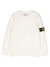 Stone Island Pullover Mit Rundem Ausschnitt In White