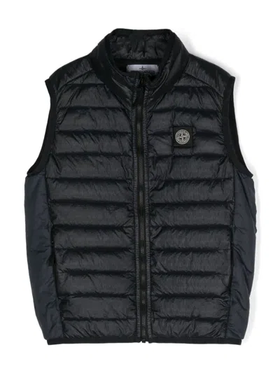 STONE ISLAND COMPASS-MOTIF PADDED GILET
