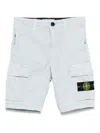 Stone Island Compass-motif Shorts In Blue