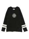 Stone Island Compass-motif Sweater In Grey