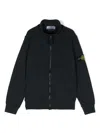Stone Island Compass-motif Sweatshirt In Blue
