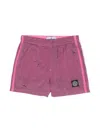 Stone Island Compass-motif Swim Shorts In Pink