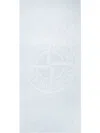 Shop Stone Island Junior Compass-motif Towel In 蓝色