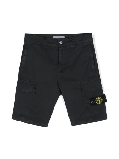 STONE ISLAND COMPASS-PATCH CARGO SHORTS