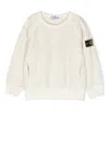 Stone Island Compass-patch Fleece Sweatshirt In 中性色
