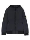 Stone Island Compass-patch Lightweight Windbreaker Jacket In Blue