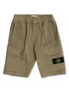 Stone Island Compass-patch Shorts In Brown