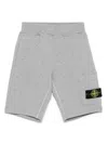 Stone Island Compass-patch Shorts In Grey