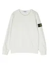 Stone Island Compass-patch Sweatshirt In Grau