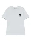 Stone Island Compass-patch T-shirt In Blue