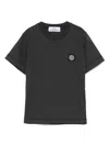 Stone Island Compass-patch T-shirt In Grau