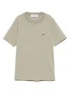Stone Island Compass-patch T-shirt In Green