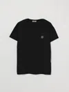 Stone Island Compass-patch T-shirt In Black