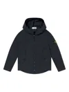 Stone Island Junior Boys Short Parka Jacket In Blue