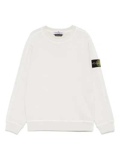 Stone Island Kids' Cotton Sweatshirt In Neutrals