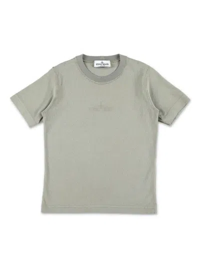 Stone Island Kids' Cotton T-shirt In Green