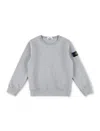 Stone Island Kids' Compass-badge Sweatshirt In Grau